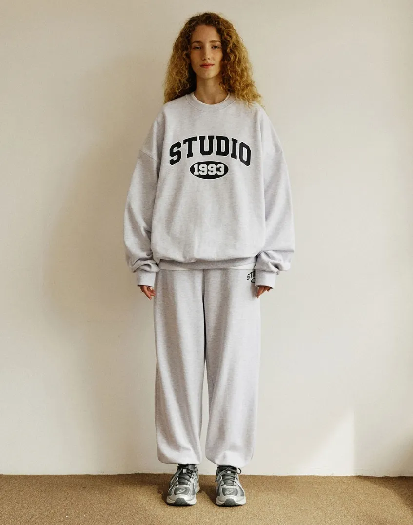 1993studio  |Unisex Street Style Logo Hoodies & Sweatshirts