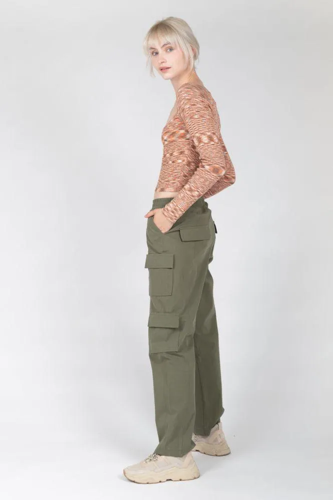 24 Colours Khaki Cargo Pants