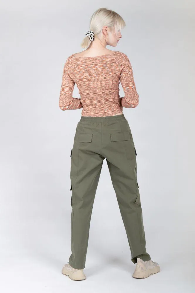 24 Colours Khaki Cargo Pants