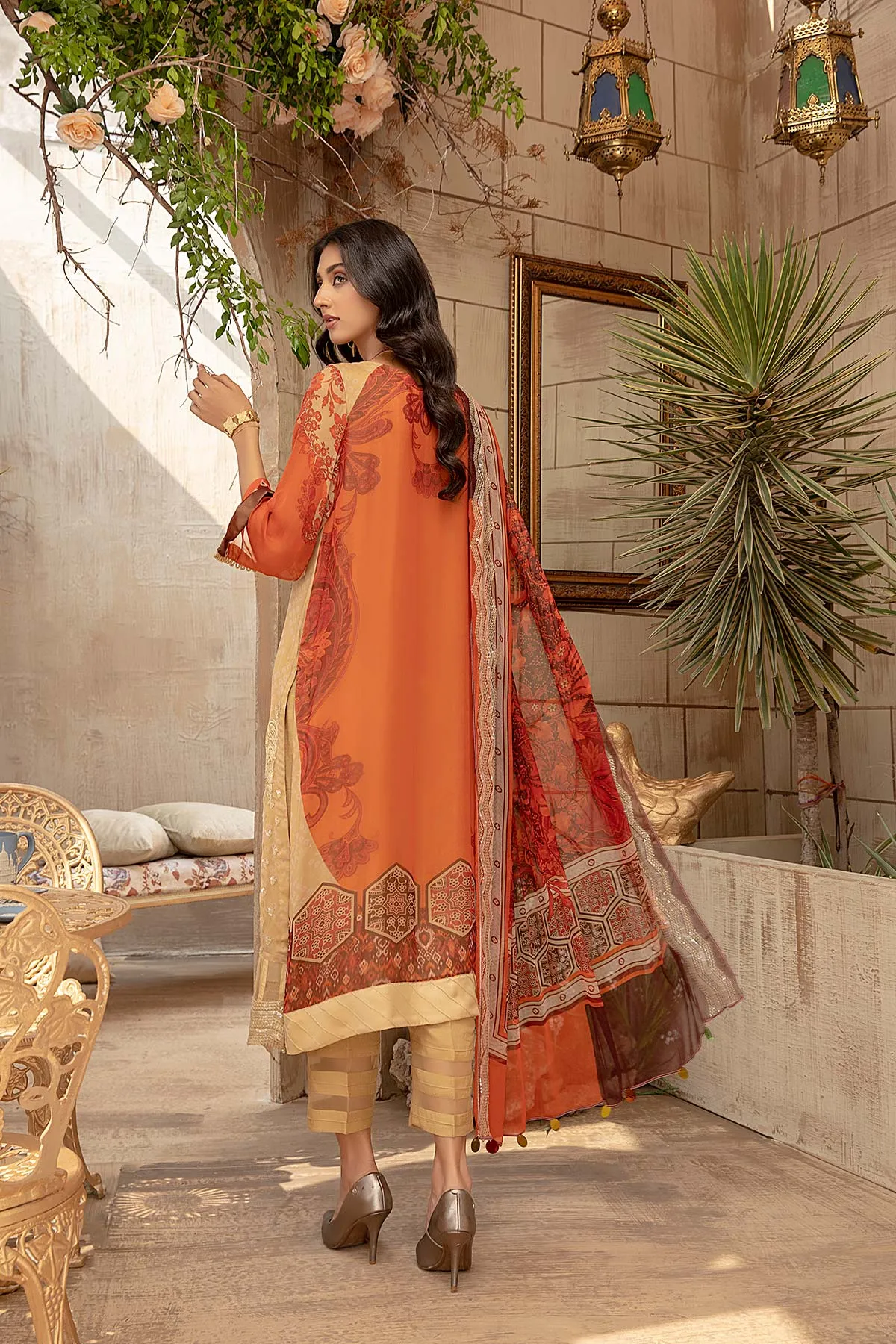 3 Pc Unstitched Embroidered Chiffon VSL22-03-S