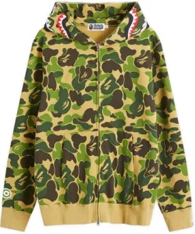 A Bathing Ape Men's ABC Camo Shark Full Zip Hoodie