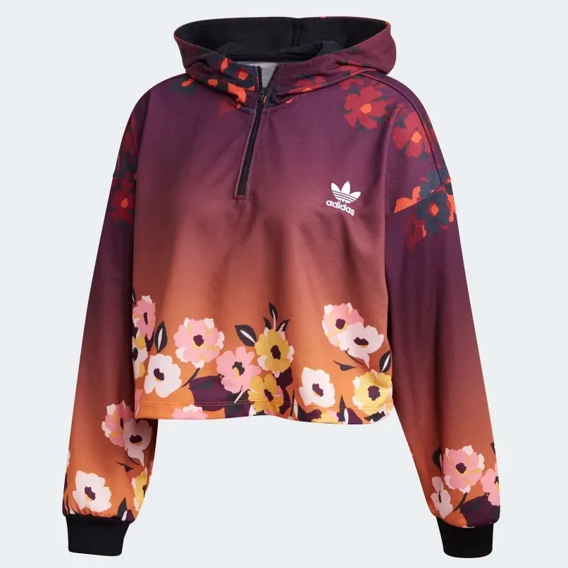 adidas  |Flower Patterns Collaboration Long Sleeves Medium Logo