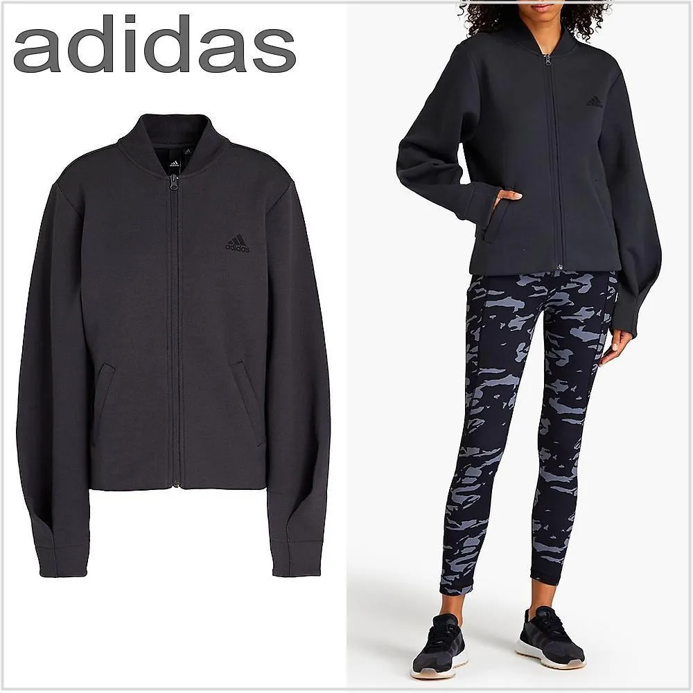 adidas  |Street Style Long Sleeves Plain Logo Hoodies & Sweatshirts