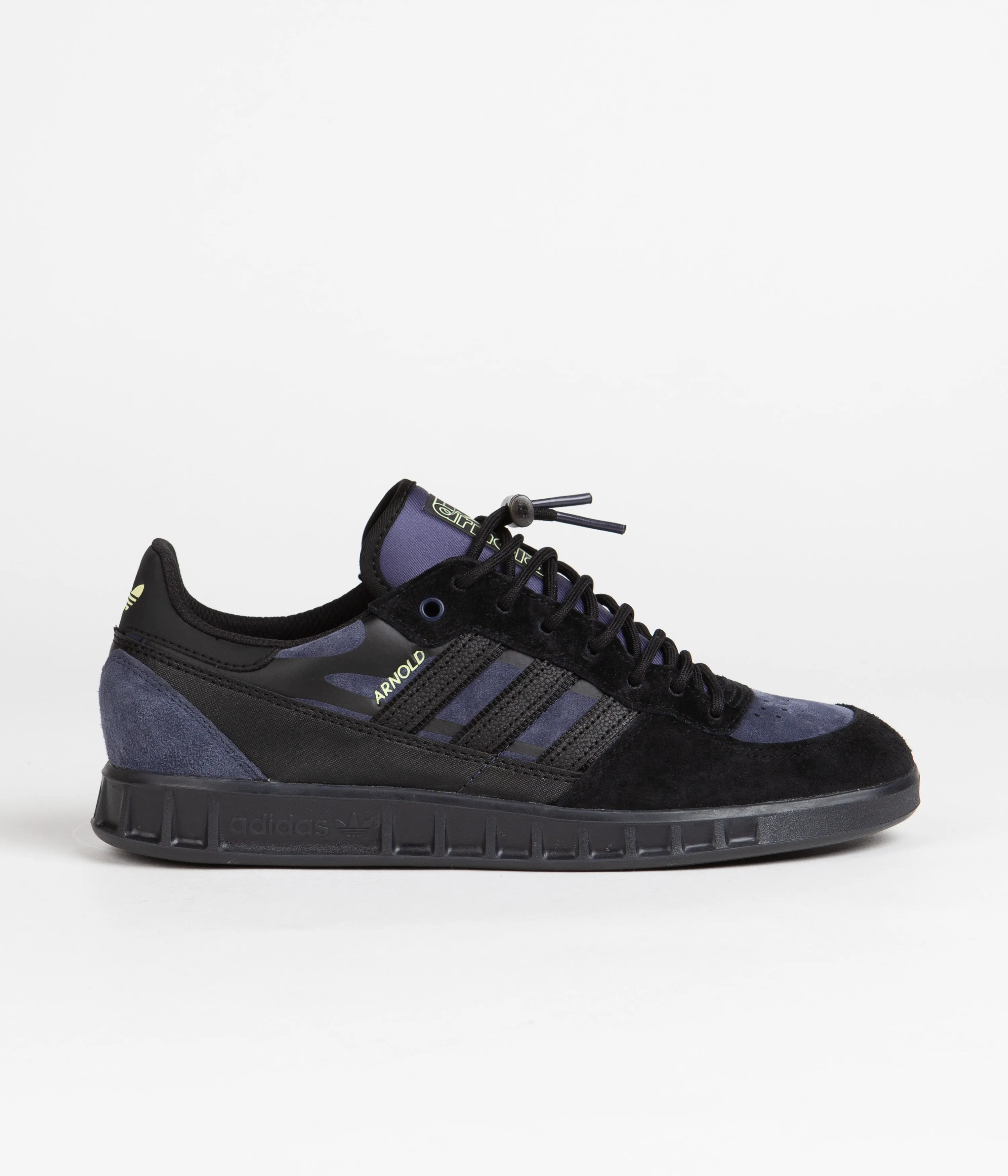 Adidas x Mike Arnold Handball Top Shoes - Core Black / Shadow Navy / Pulse Yellow