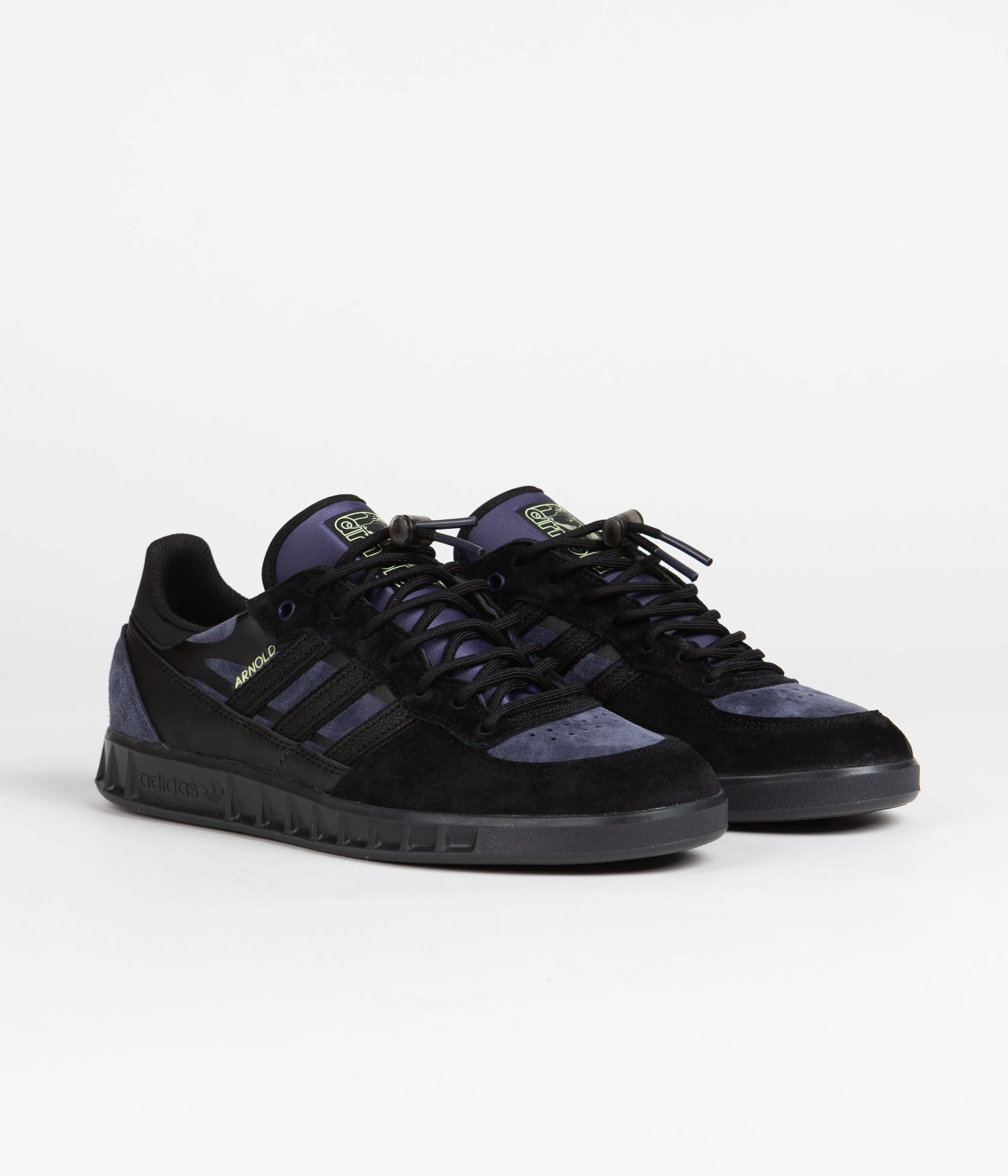 Adidas x Mike Arnold Handball Top Shoes - Core Black / Shadow Navy / Pulse Yellow