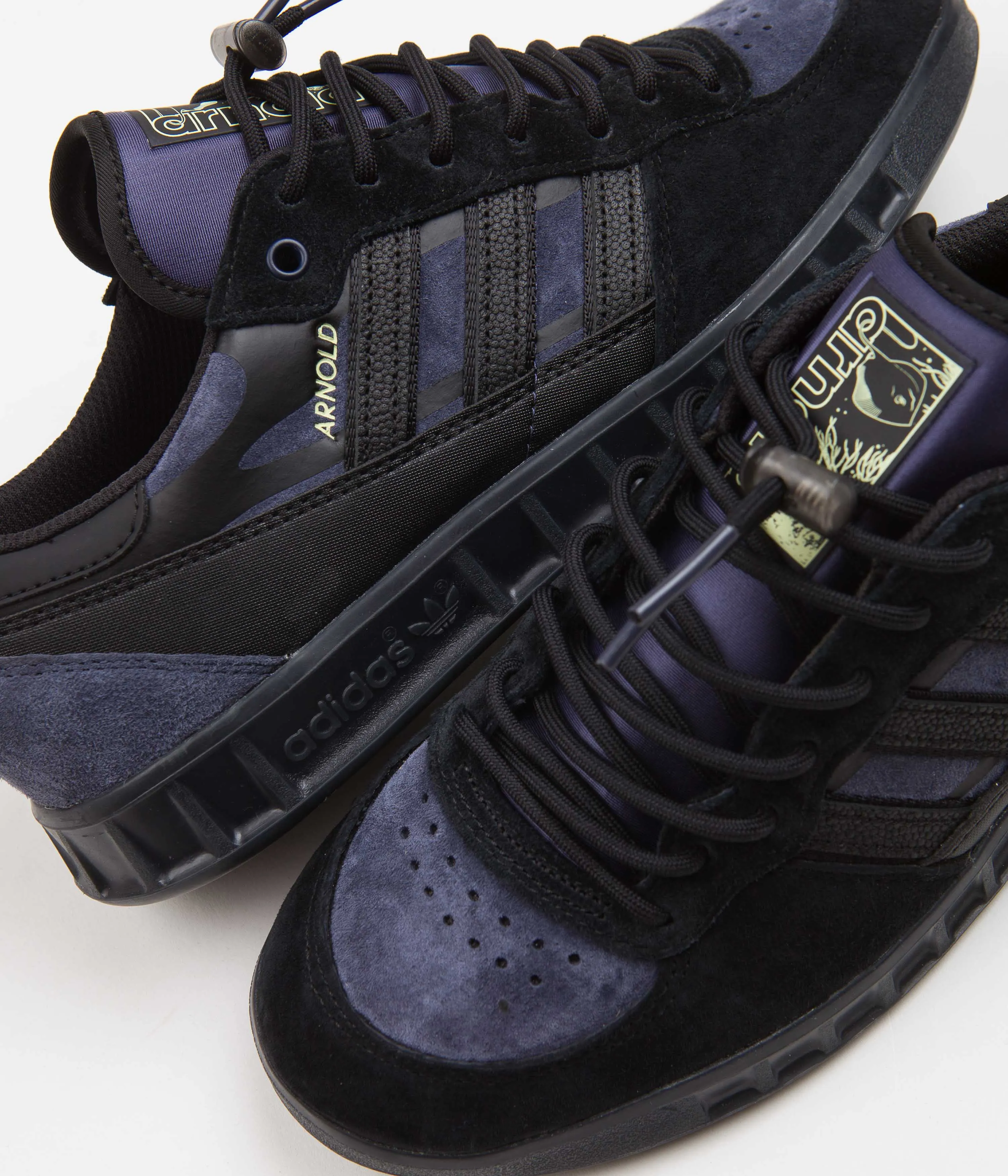 Adidas x Mike Arnold Handball Top Shoes - Core Black / Shadow Navy / Pulse Yellow