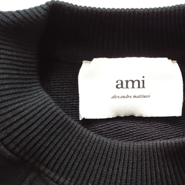 AMI PARIS  |Heart Unisex Long Sleeves Plain Cotton Logo