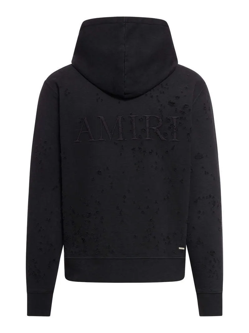 AMIRI  |Unisex Street Style Long Sleeves Plain Cotton Logo Hoodies