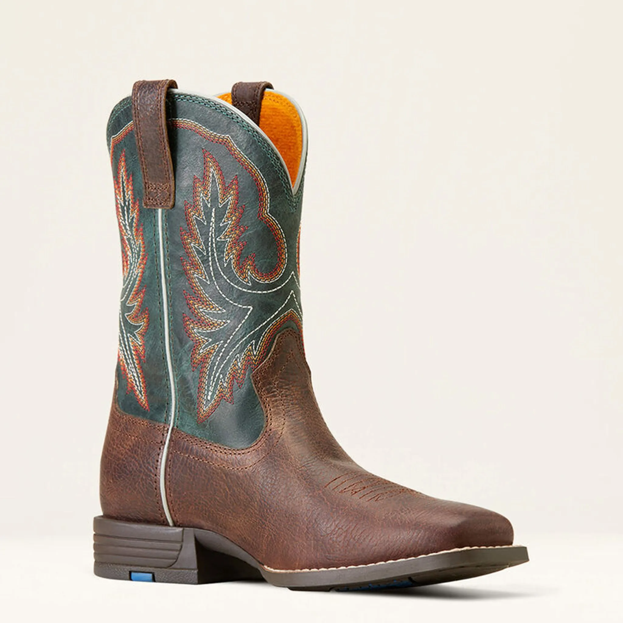 Ariat Kid's Brown & Teal Wilder Square Toe