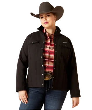 Ariat Women's Berber Back Black Softshell Western Jacket