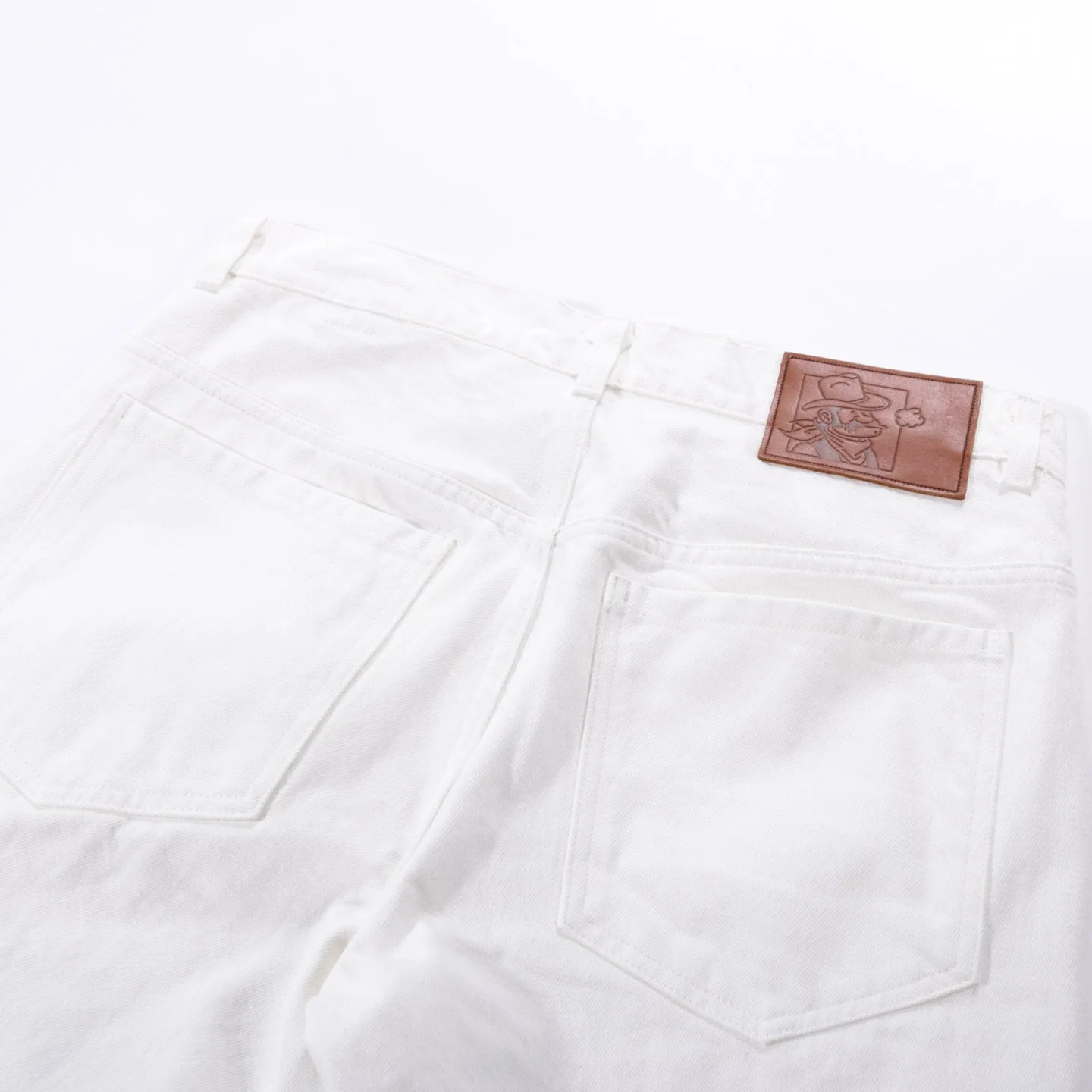 ARPENTEUR EDDIE P. TROUSERS WHITE DENIM