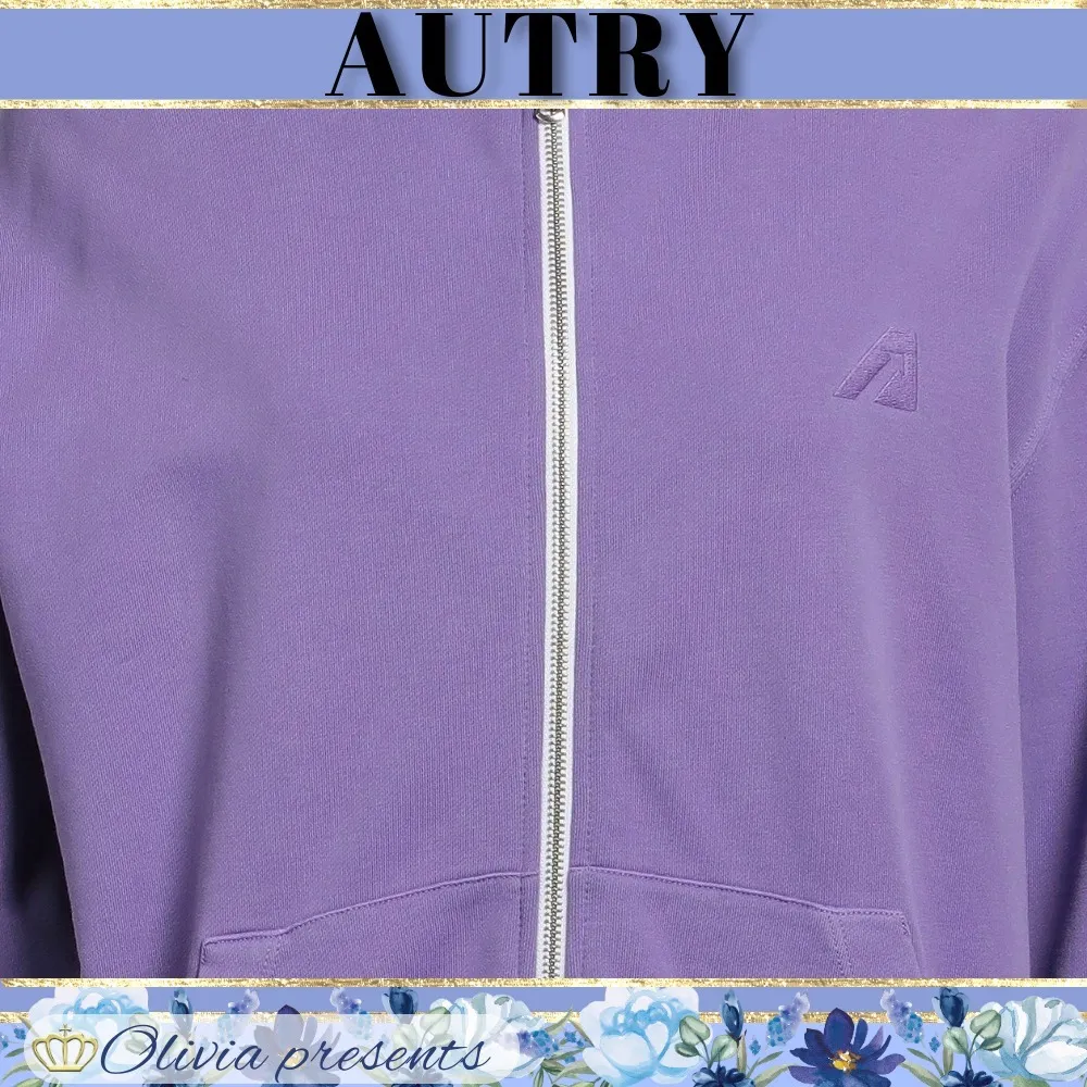 AUTRY  |Street Style Long Sleeves Plain Cotton Logo