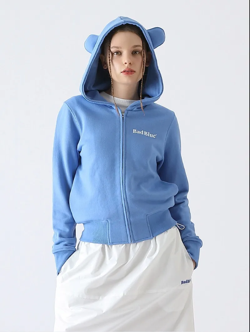 Bad Blue  |Street Style Logo Hoodies & Sweatshirts