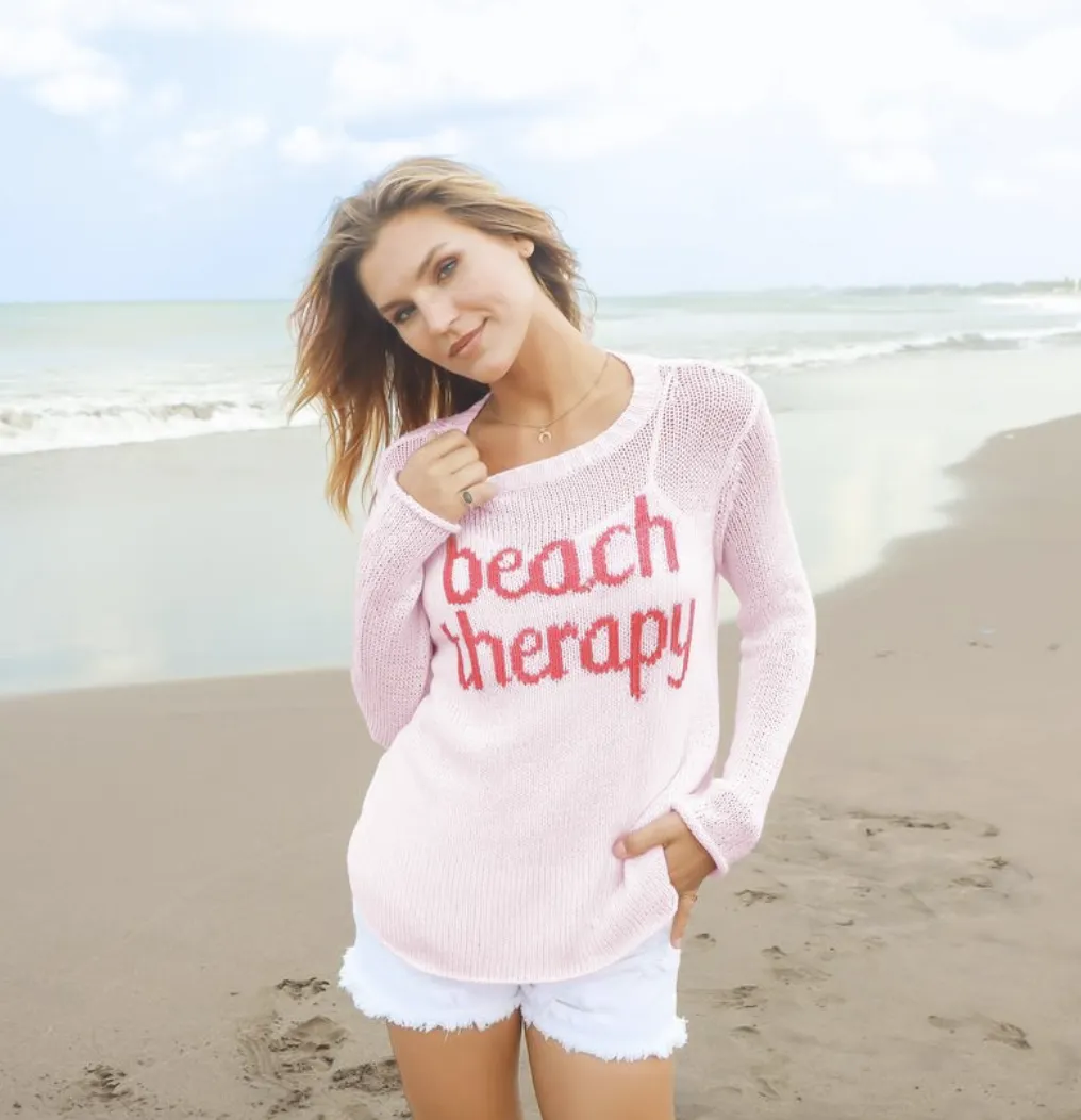 BEACH THERAPY CREW COTTON SWEATER