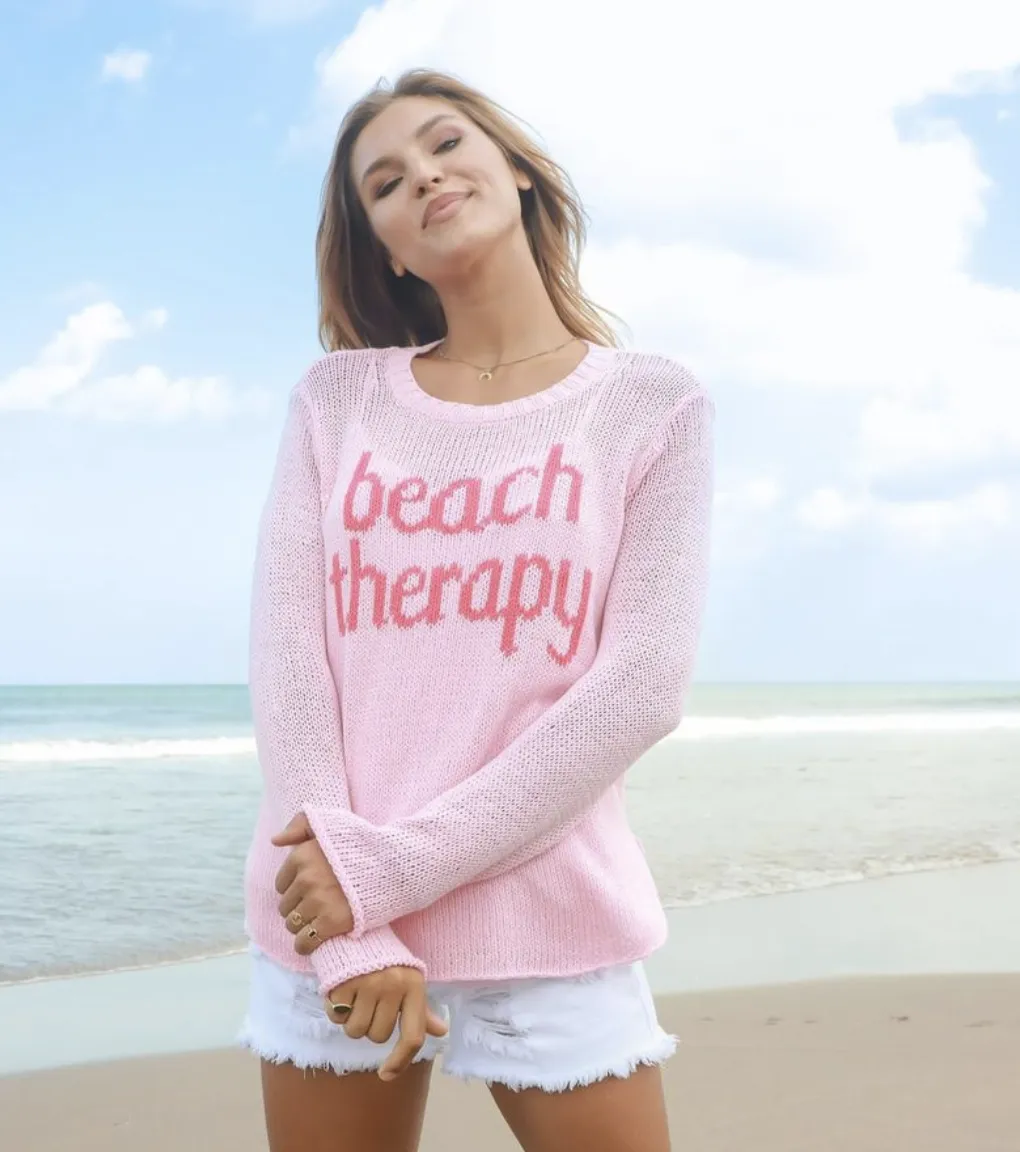 BEACH THERAPY CREW COTTON SWEATER