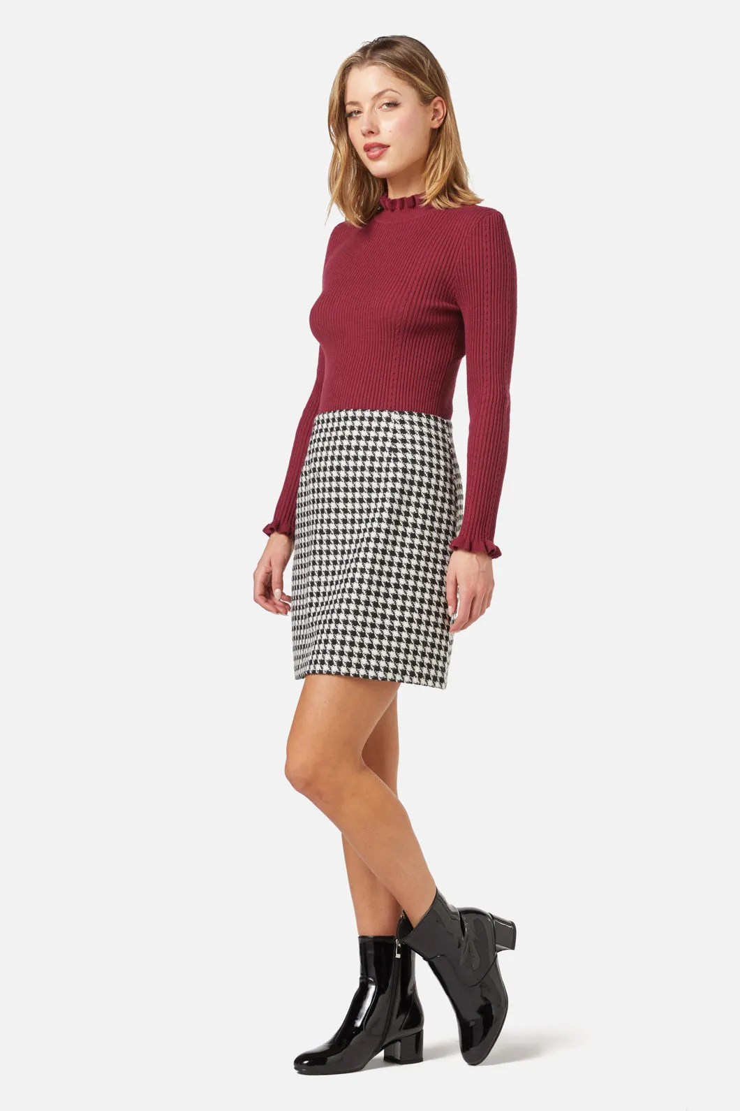 Blake Check Skirt