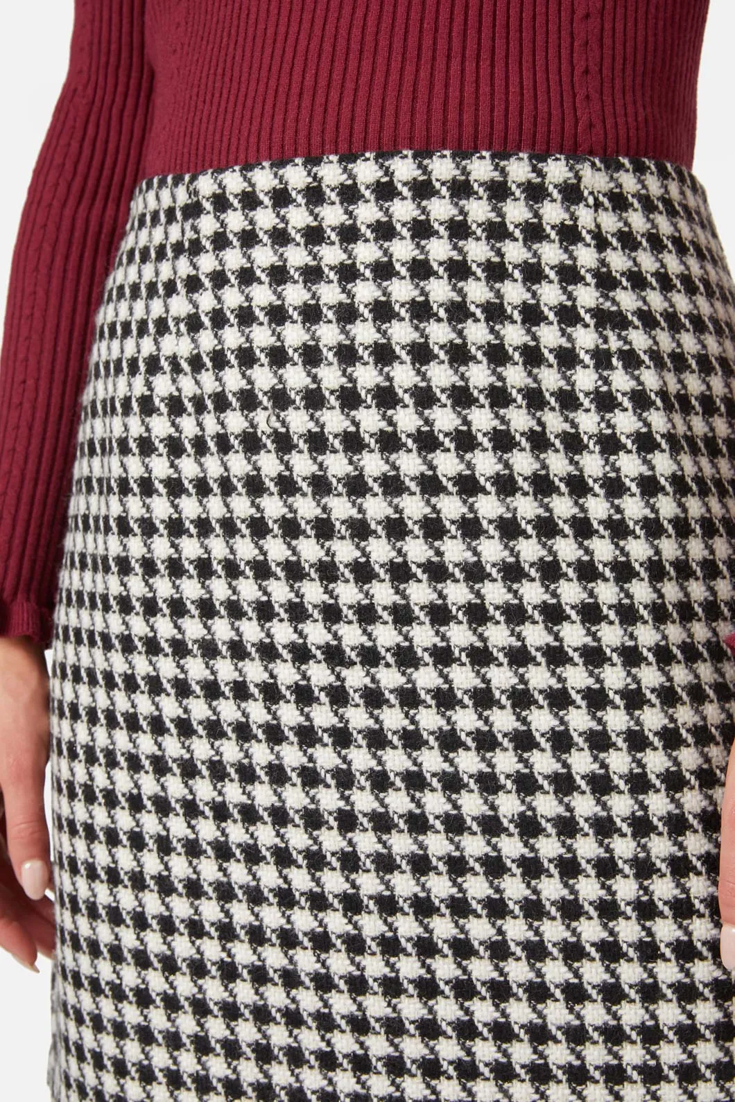 Blake Check Skirt