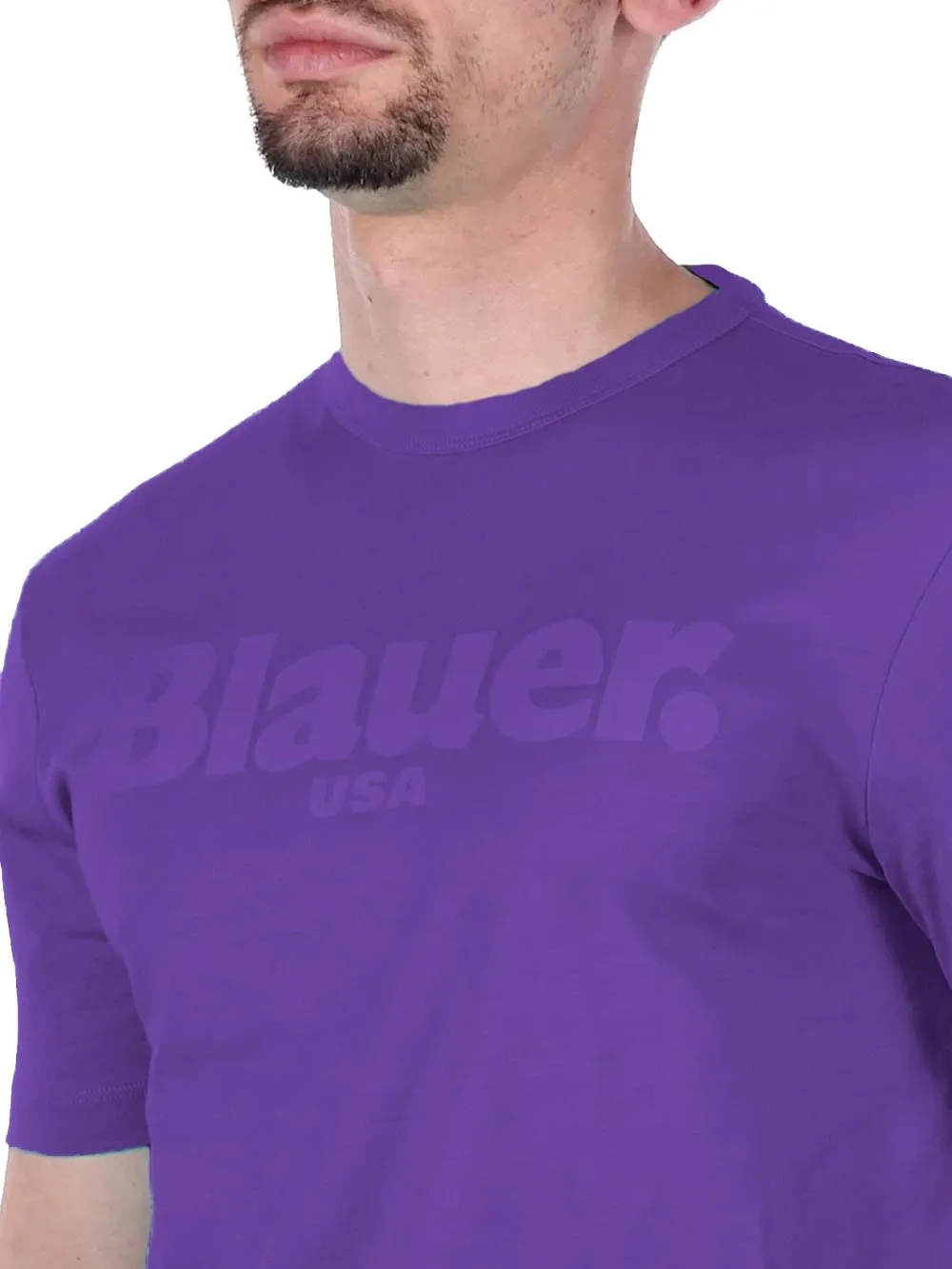 Blauer T-shirt Uomo 24sbluh02142 004547 Viola