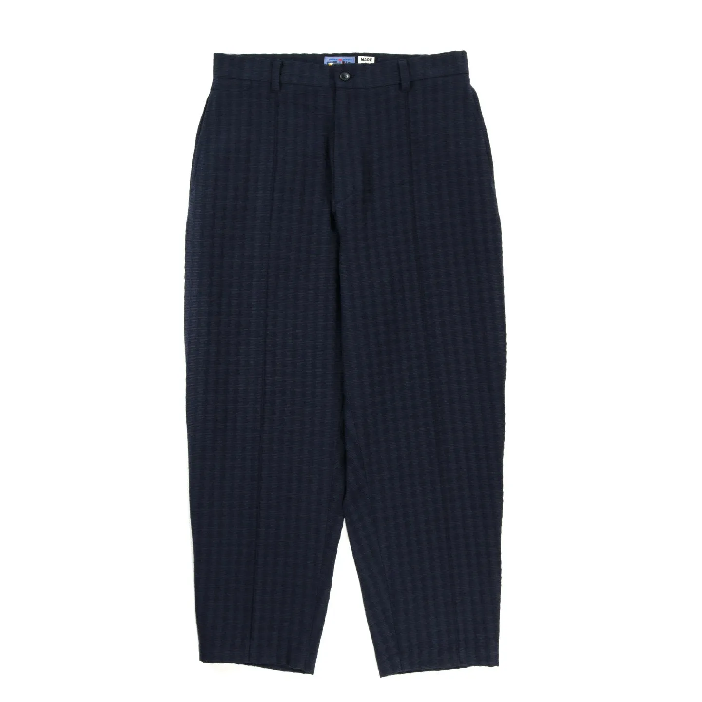 BLUE BLUE JAPAN PINWHEEL JACQUARD TROUSERS DARK NAVY