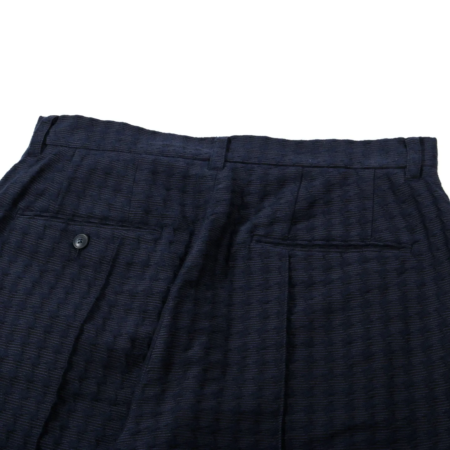 BLUE BLUE JAPAN PINWHEEL JACQUARD TROUSERS DARK NAVY