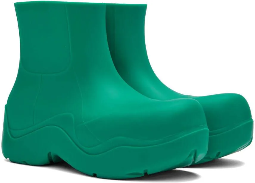 Bottega Veneta Green Puddle Boots