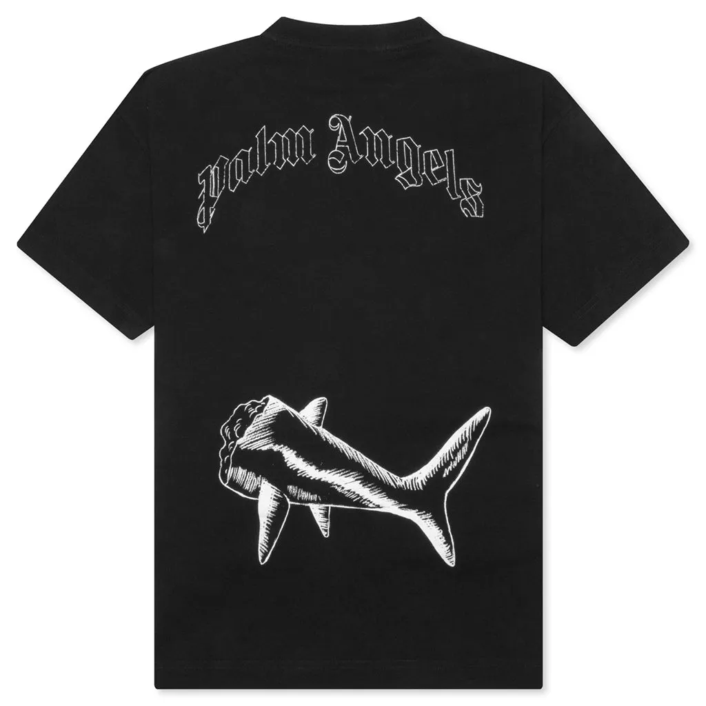 Broken Shark Classic Tee - Black/Off