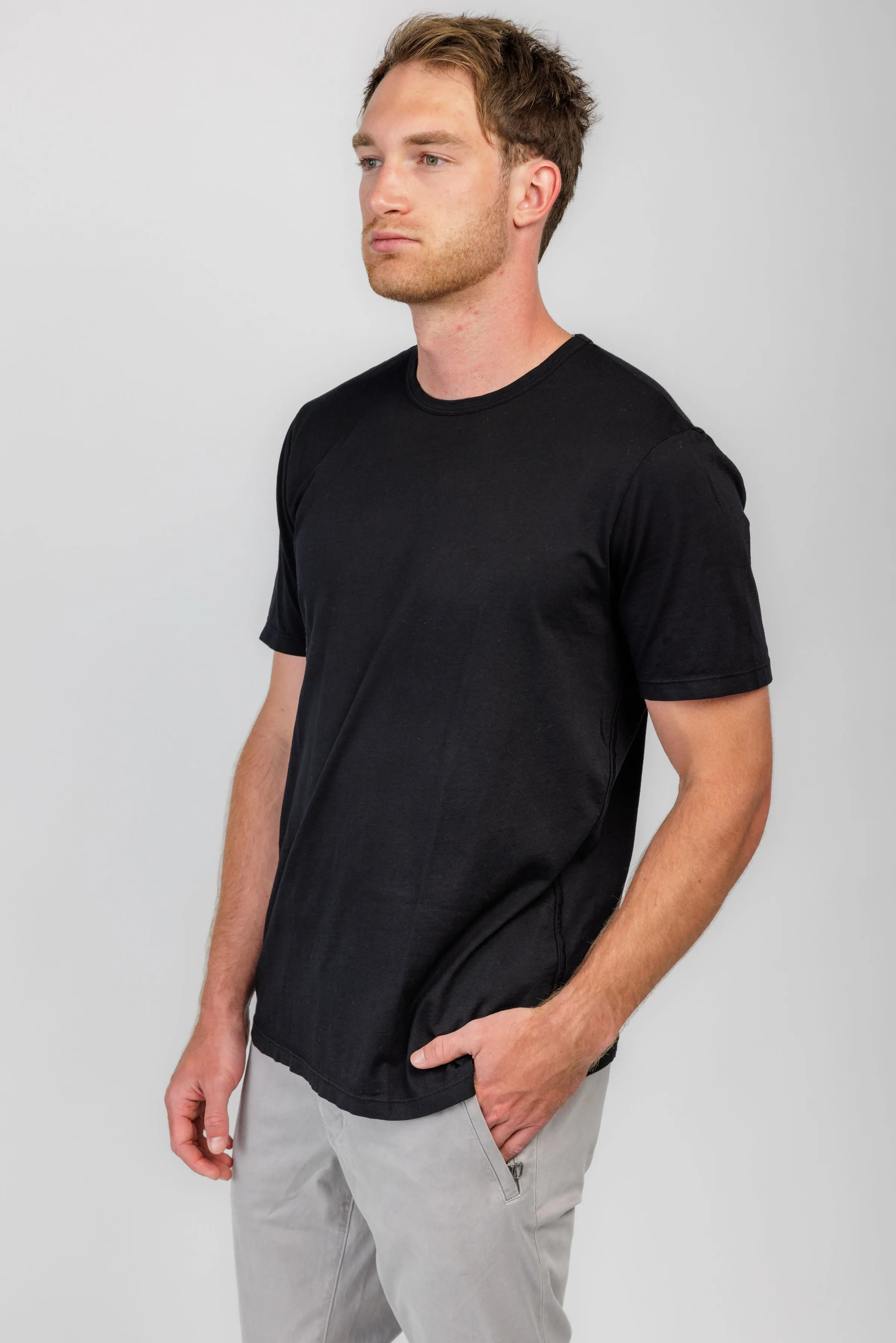 Classic Crewneck T-Shirt in Jet Black