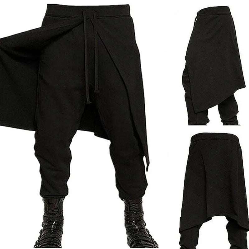 Cool Mens Gothic Punk Style Harem Pants Kilt