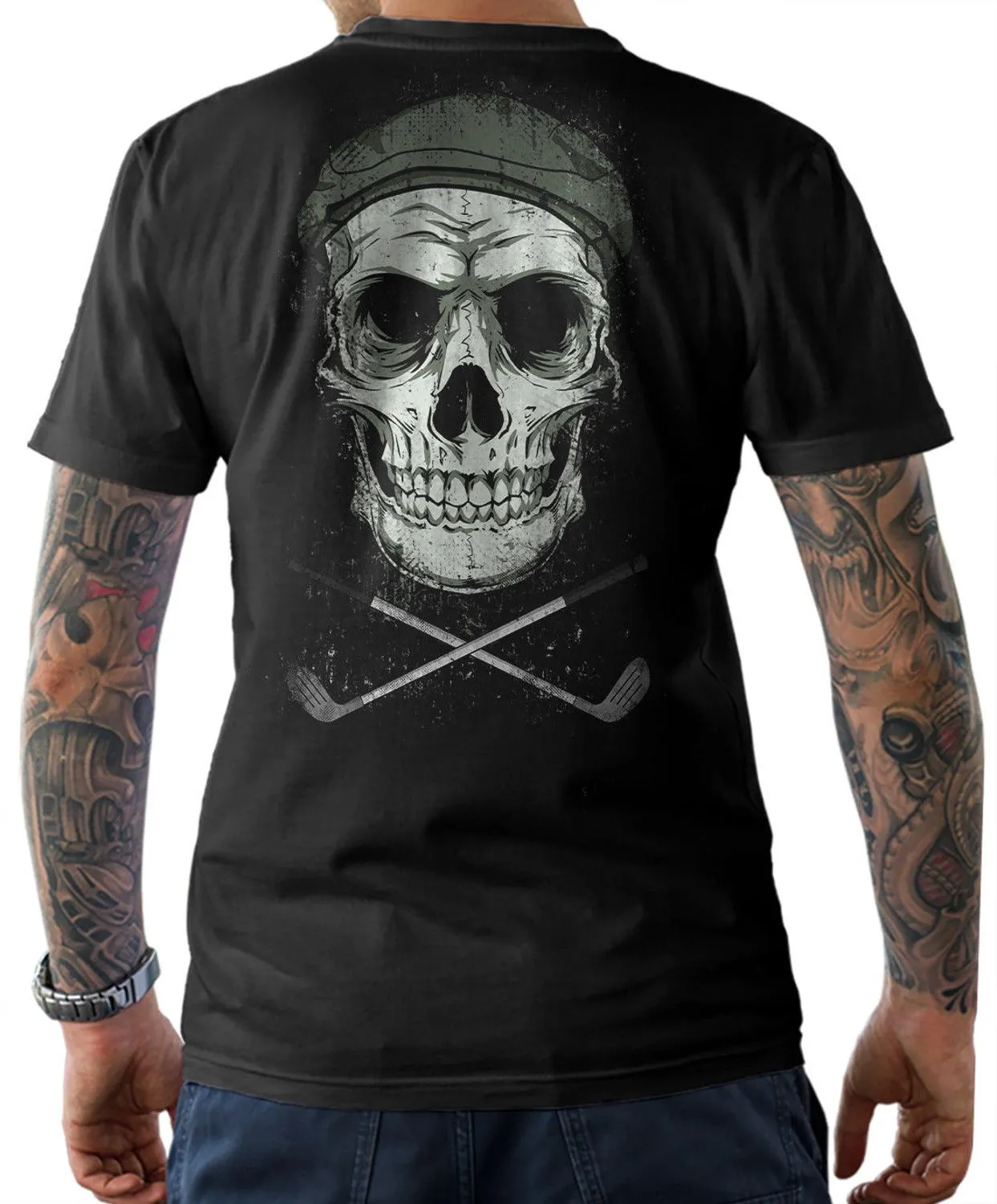 Cool Skull Golfer T Shirt