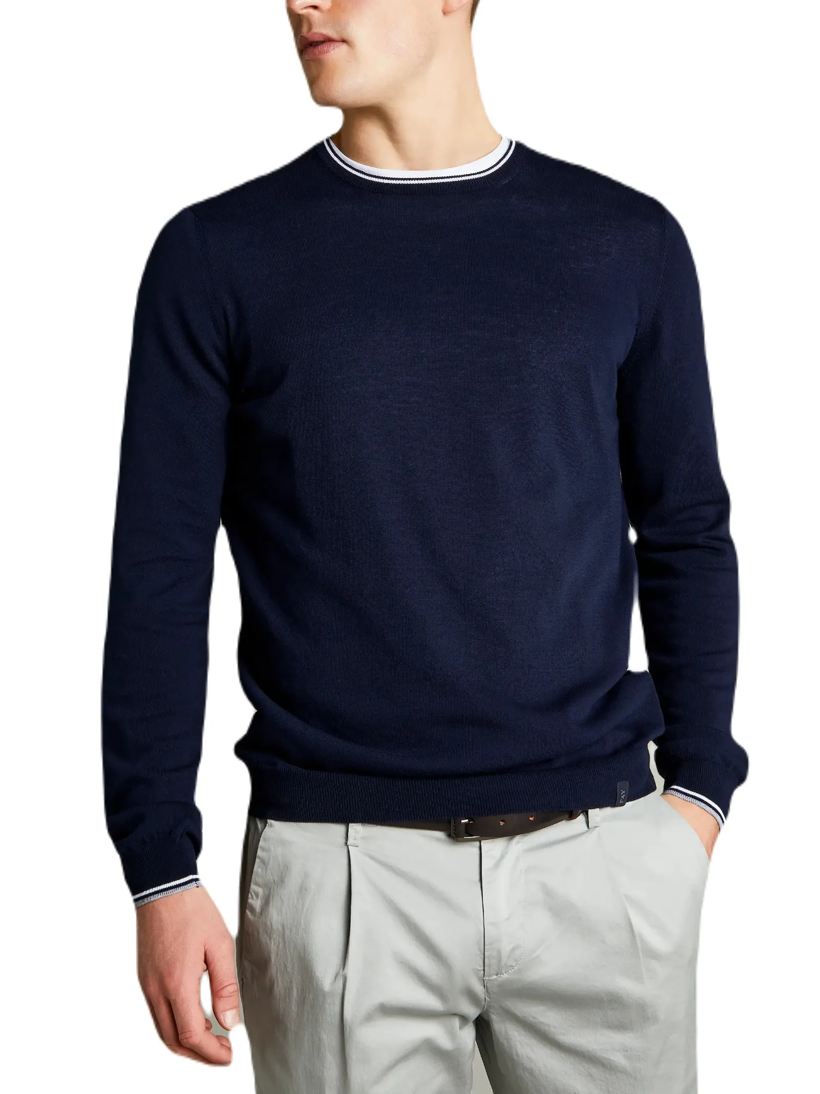 COTTON SWEATER FAY  MAN NMMC1461730UCK0X2I