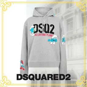 D SQUARED2  |Unisex Street Style Skater Style Hoodies & Sweatshirts