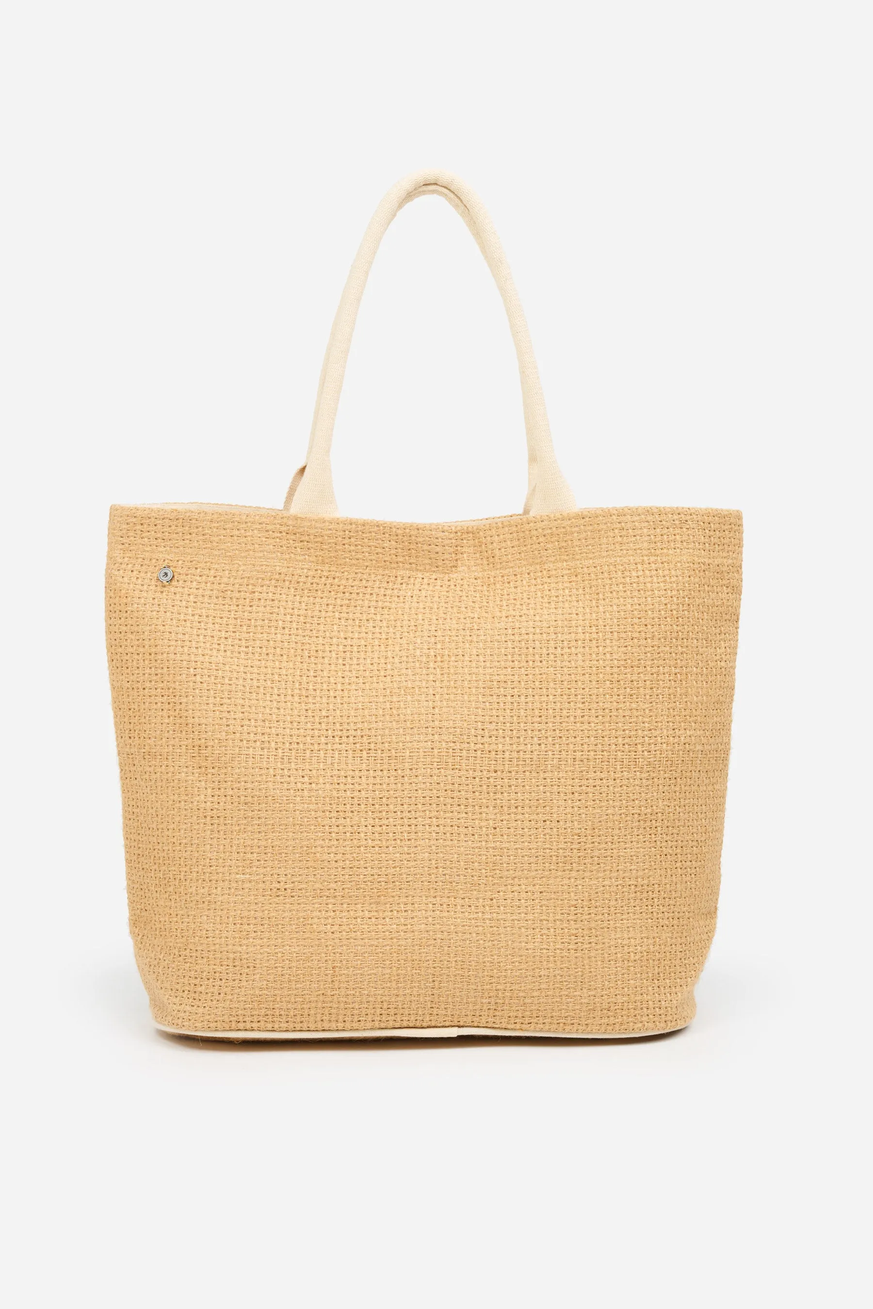 Daisy Jute Beach Bag