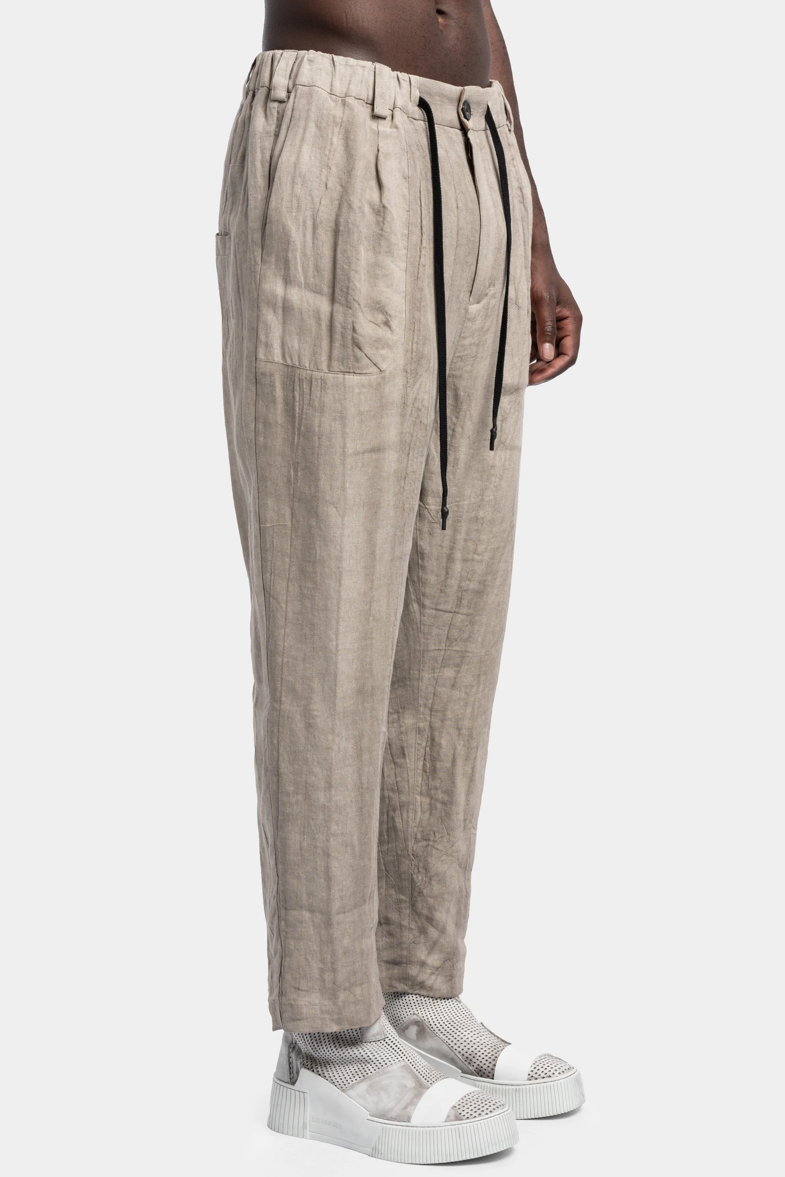 Dama linen trousers, Oatmeal