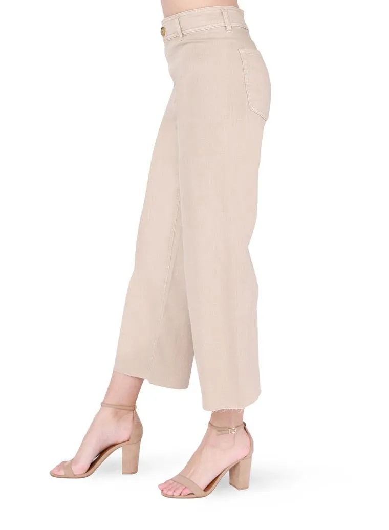 Dex Super Highrise Culotte Pant In light Tan