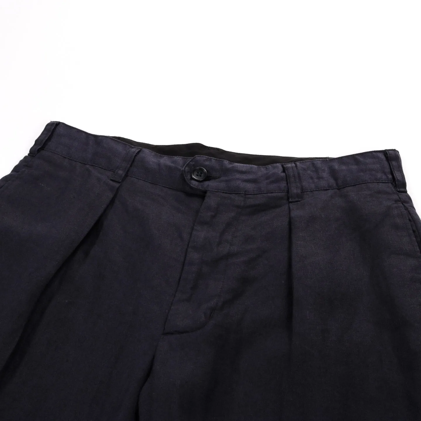 ENGINEERED GARMENTS CARLYLE PANT NAVY LINEN TWILL