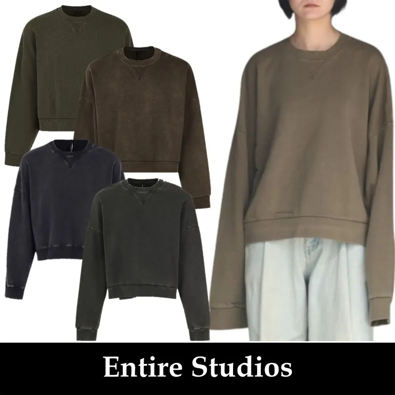 entire studios  |Unisex Street Style Cotton Hoodies & Sweatshirts