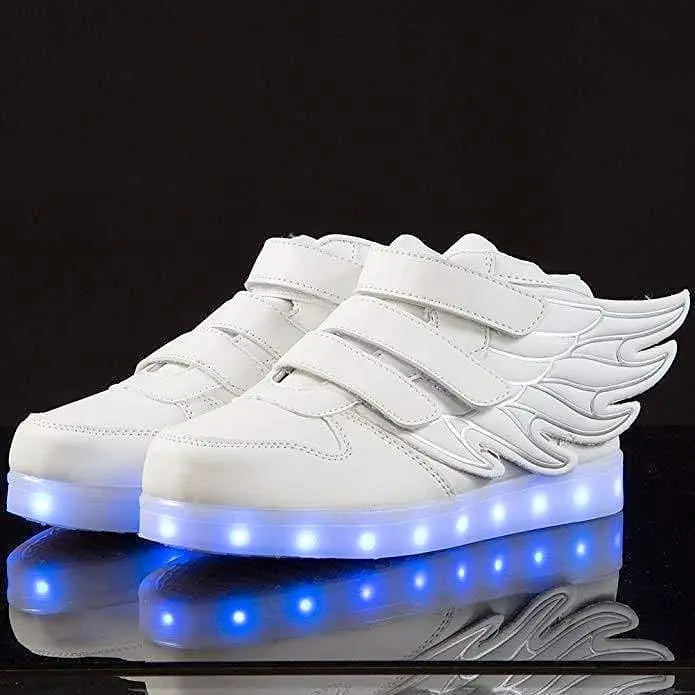 Flashez Kids White - LED Thunder Shoes