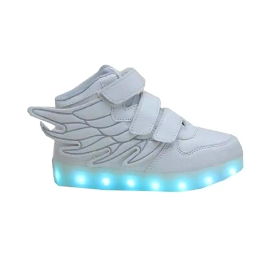 Flashez Kids White - LED Thunder Shoes