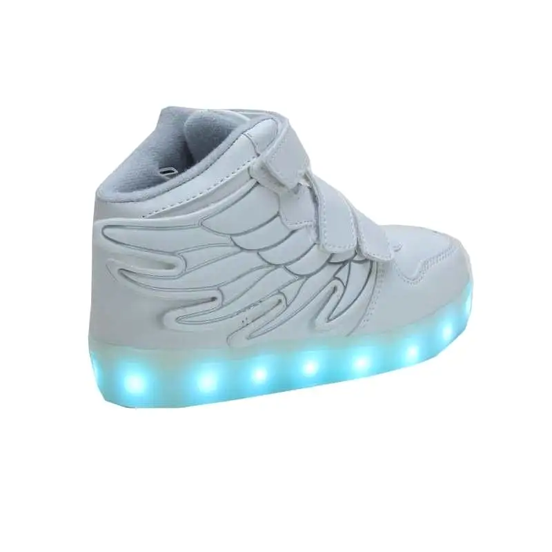 Flashez Kids White - LED Thunder Shoes