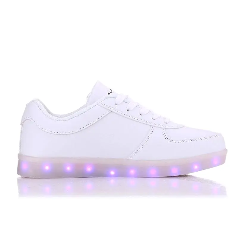 Flashez LED Trainers - White Classics