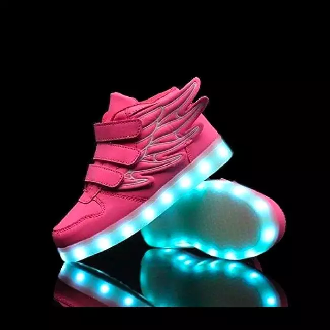 Flashez Pink Kids  - LED Thunder Shoes