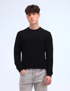 Flying Machine Textured Cotton Sweater