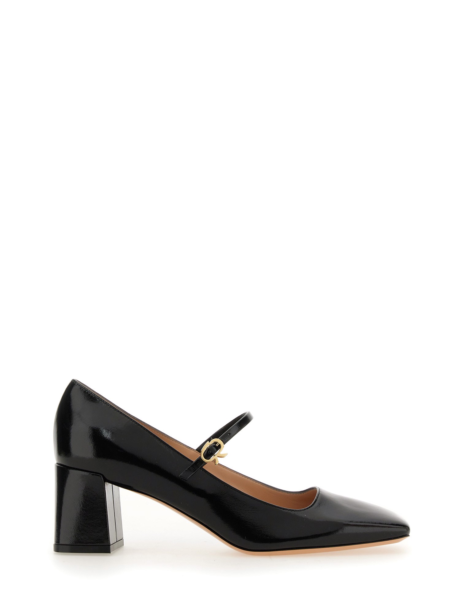 GIANVITO ROSSI    MARY RIBBON PUMPS WITH SQUARE TOE