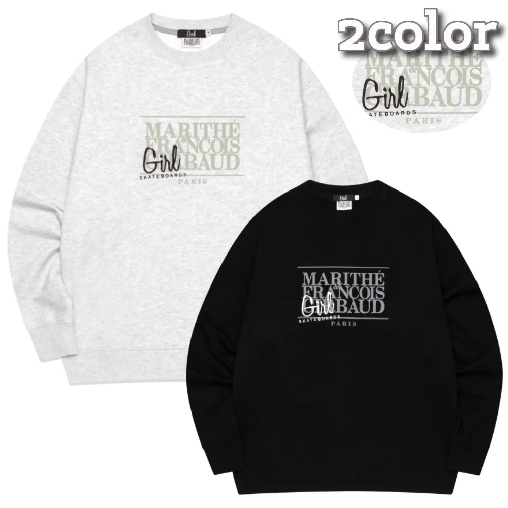 GIRL Skateboards  |Street Style Collaboration Long Sleeves Logo