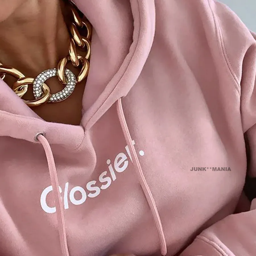 Glossier  |Unisex Street Style Long Sleeves Logo Hoodies & Sweatshirts