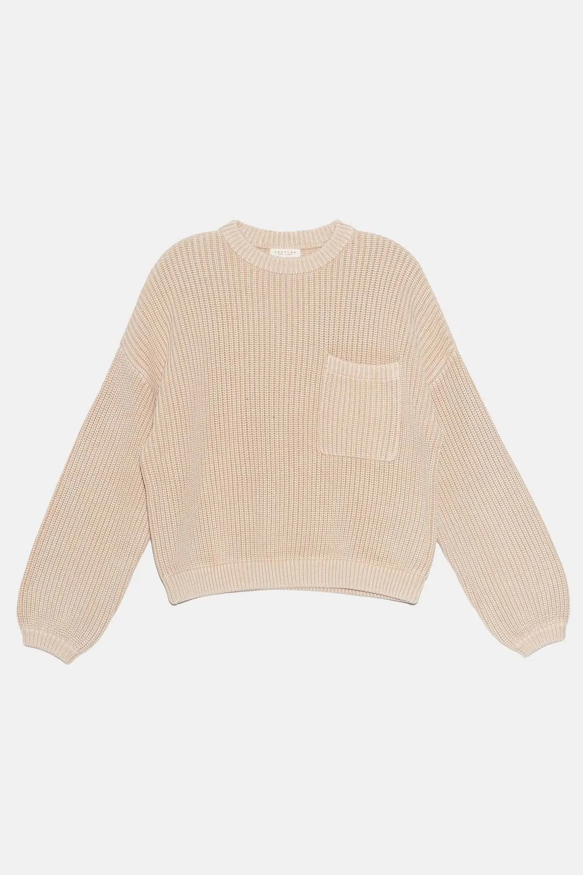 Grant Cotton Sweater - Sandstone