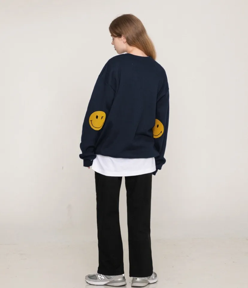 GRAVER  |[GRAVER]★ELBOW DOT SMILE SWEATSHIRT