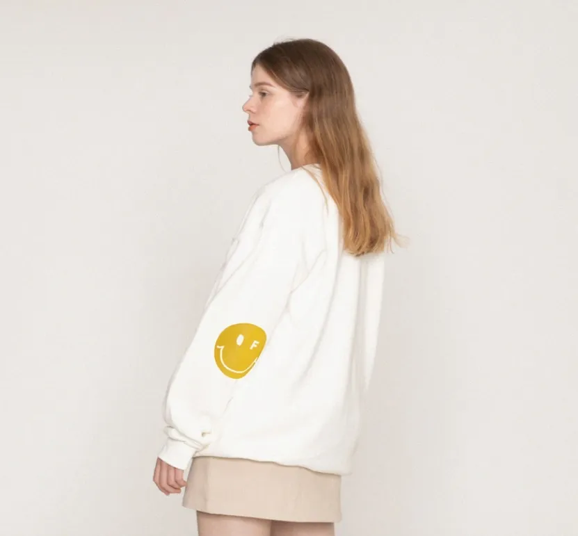 GRAVER  |[GRAVER]★ELBOW DOT SMILE SWEATSHIRT