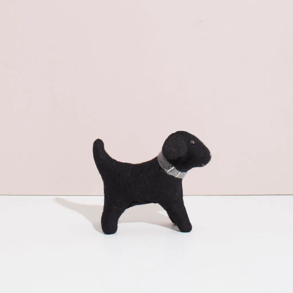 Hand Felted Black Labrador - Small