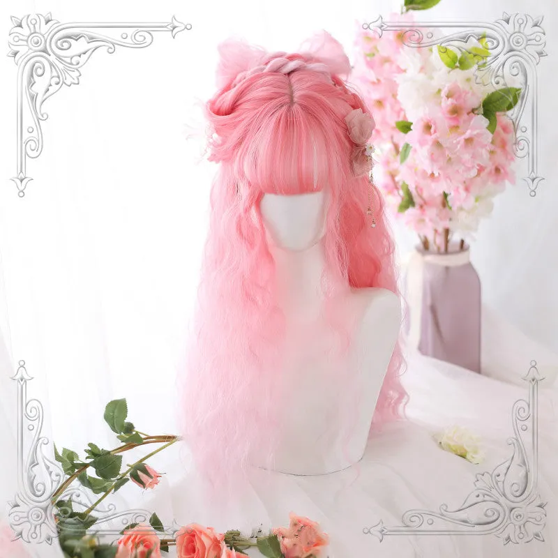 HARAJUKU WOOL ROLL SAKURA WINE WIG BY31081